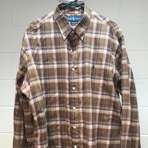Ralph Lauren Polo Button Down Size XL Multi-Stripe